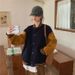 Aria Basics Autumn Winter Korean Version Ins Baseball Uniform Trendy Women's Color-Block Couple Outfit New Harajuku Style Streetwear_ecoleips.com
