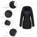 Women's Clothing Women's Long Sleeved Cotton Coat Anti-Splashing Detachable Cap Warm Jacket For Autumn And Winter Party Style_ecoleips.com