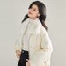 girl Girl Winter "Snow Top Fox" French Style Goose Fox Fur Loose Warm Down Jacket Coat 18706_ecoleips.com
