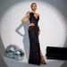 Women's Clothing New Sexy Low Cut Waist Black Lace Dress Fashionable Dark Party Dinner Dress_ecoleips.com