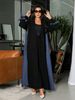 Women's Clothing Muslim Fashion Dubai Middle East Cardigan Robe Women's Denim Robe_ecoleips.com