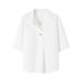 Women's Clothing Thin White Shirt Short Sleeves Summer New Loose Sunscreen Shirt Versatile Tops_ecoleips.com