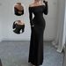 Sexy Cross-Back Bodycon Dress – Long Sleeve Wrap Front Bandage Midi Dress (Black/White, S-XL)_ecoleips.com