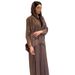 Modest Abaya Dress Elegant Modest Abaya With Lace Detailing – Dubai-Inspired Long Dress (S-XXL, Coffee Brown)_ecoleips.com