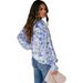 Women's Clothing Chiffon Cardigan Spring And Summer Loose Floral Pattern Fashion Lantern Sleeve Tops Women_ecoleips.com