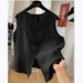 Women's Clothing Stylish Sleeveless Cotton Linen Vest Shirt Top For Curvy Women Round Neck Loose Fit Spring Summer Plus Size_ecoleips.com