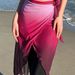 Women's Clothing Gradient Color Tie-Dye Swimwear Cover Up Fashionable Versatile Women's Swimwear Bikini Set_ecoleips.com