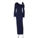 2025 Autumn New Fashion Sexy Off-Shoulder Waist-Cinching Slit Long Sleeve Dress For Women Wholesale_ecoleips.com