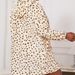 Aria Basics Cross-border Plus-size Women's European American Pajamas, Autumn And Winter Leopard Print Flannel Hooded One-piece Warm_ecoleips.com