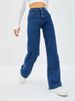 Women's Tall Stretch Denim Jeans - High Waist Wide Leg Pants, Retro Blue, Comfortable Cotton Blend For Office & Casual Wear (Sizes 25-32)_ecoleips.com