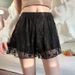 2025s Loose Solid Color Women's Lace Casual For Outer Wear Cute Style Anti-Exposure Patchwork Thin Safety Shorts_ecoleips.com