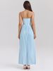 Mozision Off-shoulder Backless Pleated Maxi Dress For Women Fashion Strapless Sleeveless High Waist Bodycon Sexy Long Dress_ecoleips.com