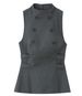 Cross-border European And American Women's Fashion INS Popular Sleeveless Double-breasted Button Top_ecoleips.com