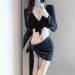 New Fashionable Women's Four Piece Set Split Skirt Style Hollow Out Conservative Swimsuit Beach Soak Hot Spring Bikini_ecoleips.com
