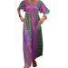 2024 Summer New Cross-Border European And American Print Round Neck Short Sleeve Elegant Dress Women's Fashion_ecoleips.com