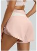 K Color Blocked Fake Two-piece Yoga Shorts, Running And Fitness Clothes, Nude And Anti Glare Sports Shorts For Women_ecoleips.com