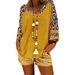 Aria Basics Aria Basics New European And American Spring/Summer Women's Leopard Print Short Sleeve 2024 Patchwork T-Shirt Top,_ecoleips.com