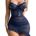 Aria Basics Aria Basics New European And American Style Sexy Lace Lingerie With Underwire, Push-up, Camisole, Sheer Nightdress, Asymmetrical_ecoleips.com