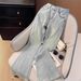 Women's Clothing High-Waisted Star Studded Rhinestone Flared Jeans Slimming Petite Look Platform Women's Denim Trendy Spring_ecoleips.com
