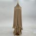 Muslim Dress Women Elegant Solid-Color Abaya Set With Oversized Headscarf – Modest Muslim Dress Inspired By Dubai & Türkiye Fashion_ecoleips.com