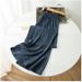 Suitable For All Seasons 2025 Summer Thin Looe Simple Style Ice Silk Wide-Leg For Women High-Wait Sun Protection Draped Caual Sport Long_ecoleips.com