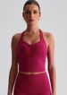 Solid Color Sports Tank Top Women Fitness Bra TightsCross Back Gym Clothe Underwear Yoga Vest High Impact Shockproof Chest Pad_ecoleips.com