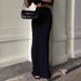 European And American Autumn Winter Long Half Solid Color Bodycon Skirt Women High Waist Tight_ecoleips.com