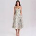 Women's Clothing Sexy Backless Printed Dress Waist Cinching Slimming Suspender French Design_ecoleips.com