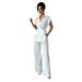 Women's Clothing Elegant High End Short Sleeved Vest Trousers Women's Suit Women's Clothing Spring And Summer_ecoleips.com