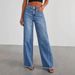 Women's Clothing Loose Wide Leg Side Seam Stitching Frayed Hem Jeans For Women 32150_ecoleips.com