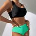 Verve 2025 New Three-Piece Printed Swimsuit High-Waisted Bikini Swimwear Vacation Style Cover-Up For Women_ecoleips.com