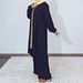 Modest Set Traditional Abaya & Palazzo Pants Set – Embellished Modest Loungewear (Loose Fit, Elegant Beading, Muslim Women’s Outfit)_ecoleips.com