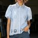 Women's Clothing Style Rhinestone Embellished Puff Sleeve Shirt Fashion Loose Fitting Top For Women Heavy Duty_ecoleips.com