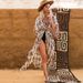 Women's Elastic Long Cardigan Loose Sunscreen Clothing Beach Holiday Coat Bikini Women's Visor_ecoleips.com