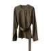 Yanshuang French Style Waist-Cinching Shirt For Women Autumn New Round Neck Belt Design Long Sleeve Top 82592_ecoleips.com