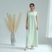 Modest Abaya Dress Women's Solid Color Plus Size Vest Dress Bottom Spring Summer Daily Wear Fashion England Style Polyester_ecoleips.com