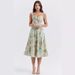 Summer New European And American Style Waist-cinching Short-sleeved Slimming Long With Straps, Sexy Slit Floral Dress_ecoleips.com