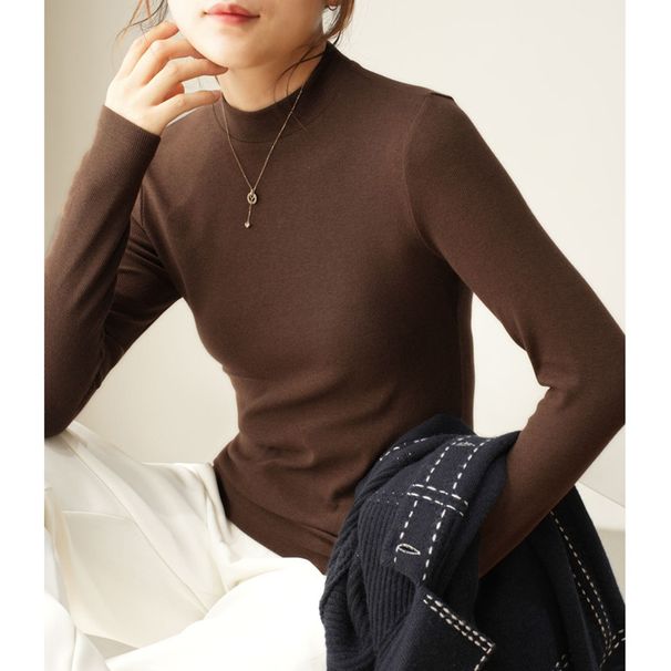 2025 Fearless About Product Comparison, High-Quality Cotton Thread U-Neck Long Sleeved T-Shirt For Women In Autumn Winter_ecoleips.com