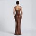 K Sexy Pleated High-end New Dress With Slimming Effect, Camisole Temperament, Banquet Evening Gown, Long_ecoleips.com