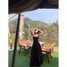 French High-End Spaghetti Strap For Women, Summer Waist-Cinching Hepburn Slimming Gentle Vacation Style Elegant_ecoleips.com