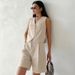 Women's Clothing Vest Vest Hot Pants Set Summer Fashion New Two Piece Set_ecoleips.com