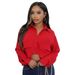 969 New Long Sleeve Solid Color Shirt Button Design Women's Fashion_ecoleips.com