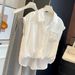 Korean Style Women's Faux Shirt Short Sleeved Two Piece Top Summer 2026 Fashionable Elegant Age Reducing Super Popular_ecoleips.com