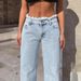 Designer Niche Frayed Hem Jeans For Women High Waist Slimming Draped Loose Wide Leg Pants Floor-Length Trousers_ecoleips.com