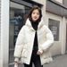 2025 Winter Down Padded Jacket Women's Loose Hooded Padded Jacket Casual Thickened Thermal Padded Jacket_ecoleips.com