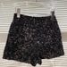 Autumn New Full Sequin Shiny Heavy Zipper Nightclub Socialite Three-Quarter Shorts Hot Pants For Women_ecoleips.com