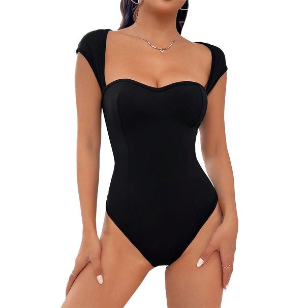 Voya Women's Fashion Sexy Hot Girl Design Sense Backless Milk Silk Slim Fit Jumpsuit_ecoleips.com