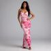Sexy Fashion Printed Suspender V Neck Backless Slimming Bodycon Dress Casual Summer Party Beach Vacation Women Slip Dress_ecoleips.com