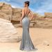 Women's Clothing New Women's Clothing New Sleeveless Suspender Dress Slim Long Skirt Cross Border_ecoleips.com