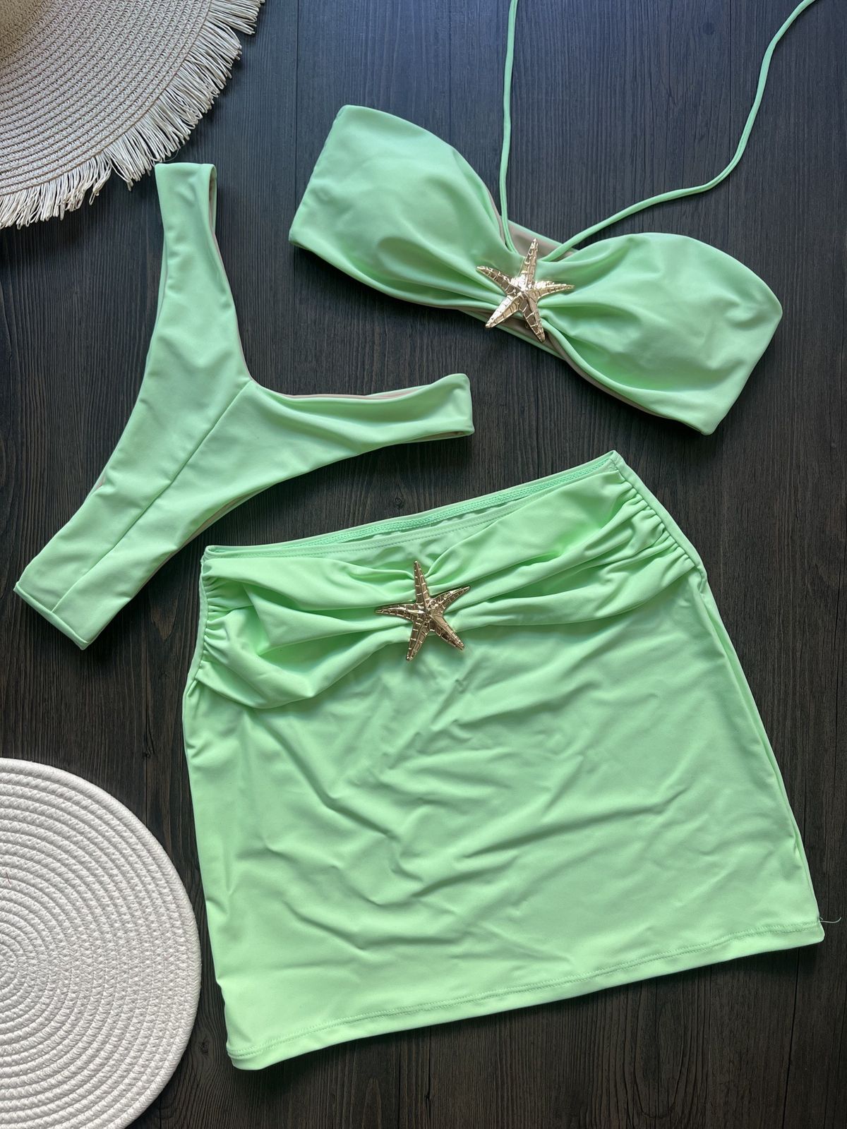 Women's Clothing Sexy Bikini Solid Color Split Swimsuit Bikini_ecoleips.com